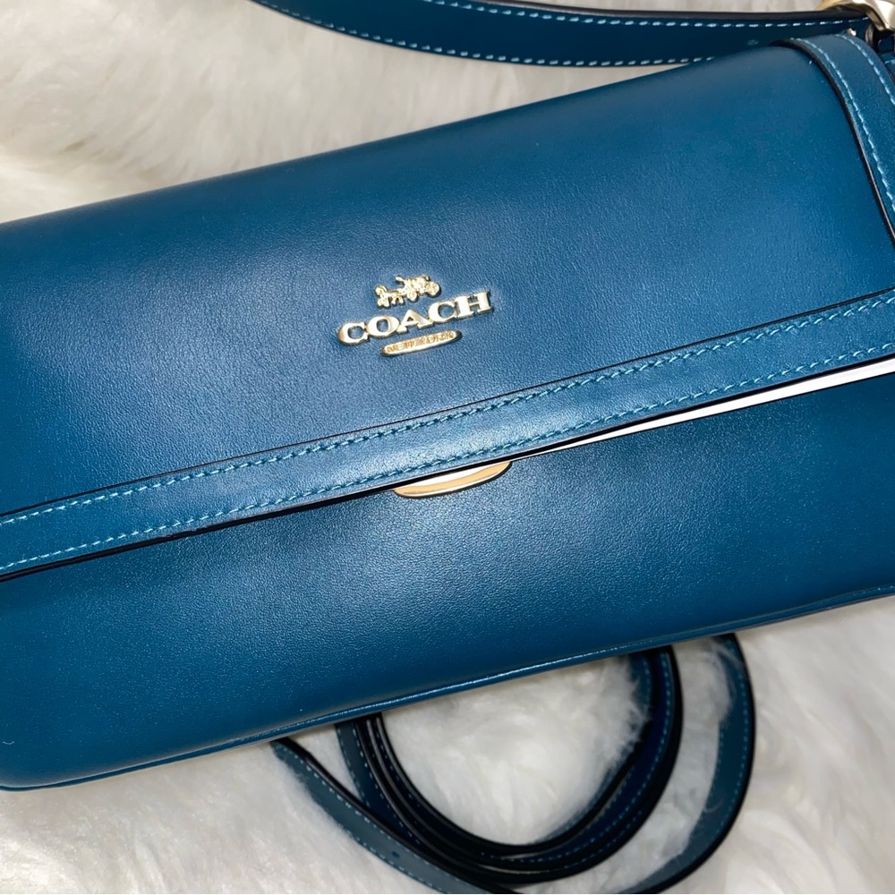 Coach leather purse shoulder crossbody bag New - Picture 2 of 13